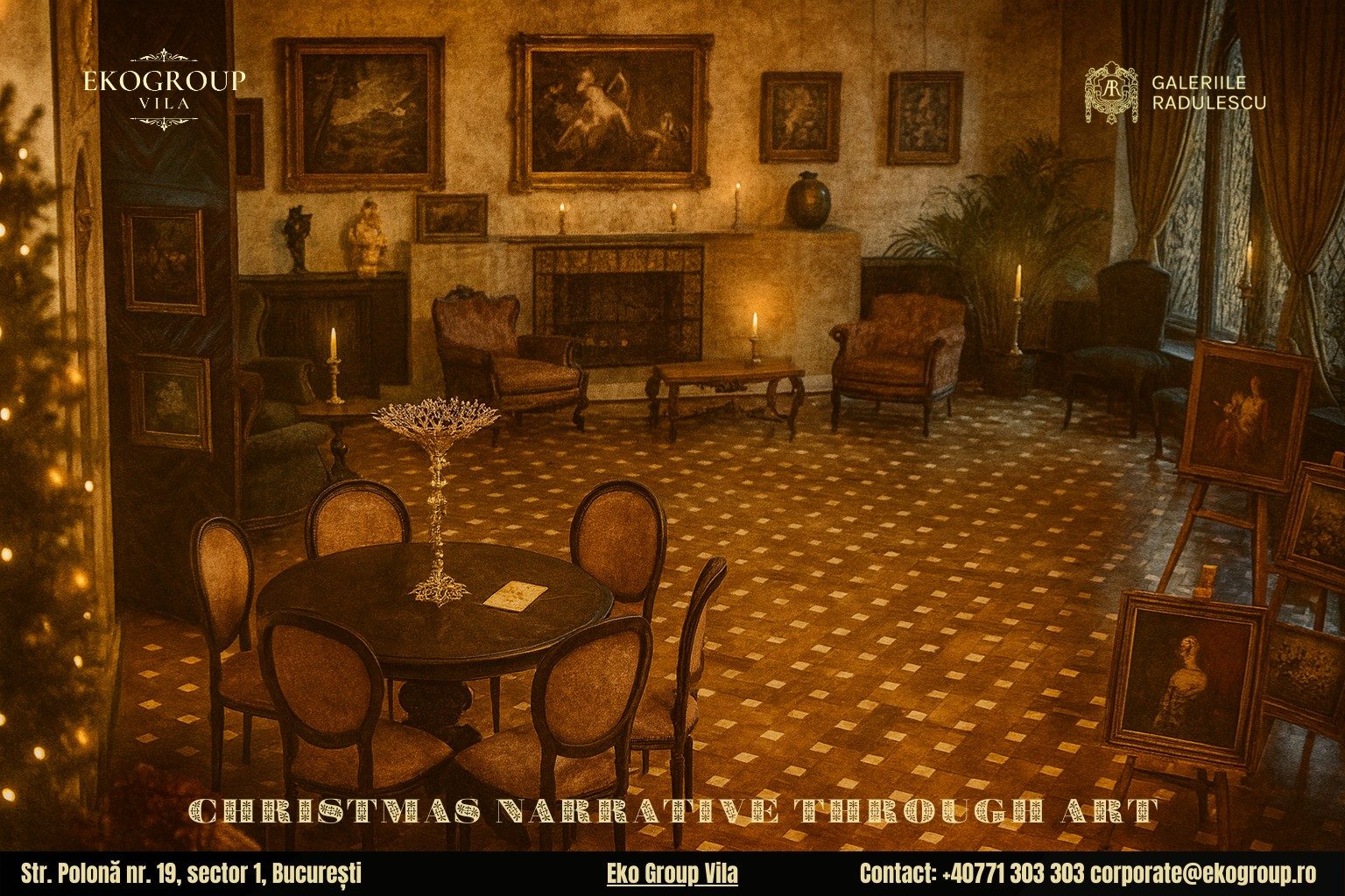 Povestea Crăciunului în anii ’30 la Eko Group Vila: o călătorie magică prin istorie și artă